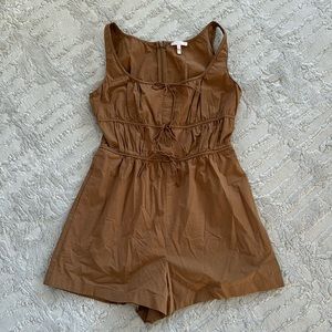 Rebecca Taylor camel short jumpsuit